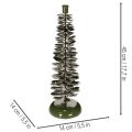 Kerzenständer Tannenbaum-Design Metall Grün 45 cm | Floristik24.ch
