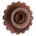 Stabkerzenhalter zum Stecken Rost Optik Ø8,5cm H4cm 4St | Floristik24.ch