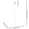 Halloween Geisterfiguren auf Holzstab 54 cm Weiss mit Kürbisakzenten 8er-Set | Floristik24.ch