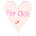 Herzstecker aus Holz mit