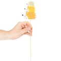 Deko-Stecker Holz Igel-Familie sortiert 34cm 12 Stück für Herbstdekorationen | Floristik24.ch