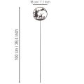 Dekostecker Metall Hirsch und Kiefer Schwarz Rost 100cm | Floristik24.ch