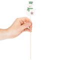 Holzstecker Schneemann 31 cm 12er-Set für Weihnachtsdekoration | Floristik24.ch