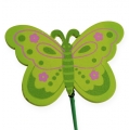 Floristik24 Schmetterling am Stab 4,5cm 24St