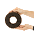 OASIS® Renewal® Biolit® Steckschaumring mit Schale, 17 cm, schwarz, 2 Stück | Floristik24.ch