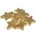 Streu-Sterne Hellgold Glimmer 4-5cm 40St | Floristik24.ch