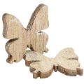 Floristik24 Streudeko Schmetterling Holz Natur 2cm 144St