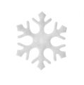 Floristik24 Streudeko Schneeflocken weiß 3,5cm 120St