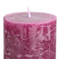 Stumpenkerzen durchgefärbt Berry Kerzen Lila 50×100cm 4 St | Floristik24.ch