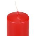 Floristik24 Stumpenkerzen Rot Adventskerzen Kerzen Rot 100/50mm 24St