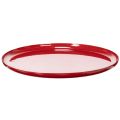 Floristik24 Deko-Tablett Metall Rot rund 27 cm für Innenbereich