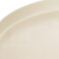 Dekotablett Metall rund Creme 30 cm mit Fuss | Floristik24.ch