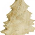 Floristik24 Deko Tannenbaum Holz Weiß gewaschen Weihnachtstanne 27×17×5cm