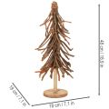 Tannenbaum aus Weidenzweigen auf Holzsockel 48 cm natur | Floristik24.ch