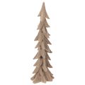 Floristik24 Deko Tannenbaum beflockt Kunststoff 44cm Braun