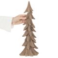 Deko Tannenbaum beflockt Kunststoff 44cm Braun | Floristik24.ch