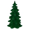 Floristik24 Tannenbaum Dekoration aus Kunststoff beflockt 27 cm grün für festliche Tischdekoration