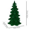 Tannenbaum Dekoration aus Kunststoff beflockt 27 cm grün für festliche Tischdekoration | Floristik24.ch