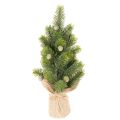 Floristik24 Künstlicher Mini-Weihnachtsbaum im Jutesack, 38 cm, für Innenräume