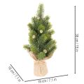 Künstlicher Mini-Weihnachtsbaum im Jutesack, 38 cm, für Innenräume | Floristik24.ch