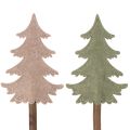 Deko Tannenbaum auf Holzstab