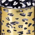 Windlicht Glas Leopardenmuster Gold für Tischdekoration 12 cm | Floristik24.ch