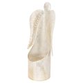 Engelfigur aus Metall in Gold,