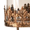 Teelichthalter mit Glas zum Stecken Antik Optik Gold Ø5,5cm 4St | Floristik24.ch