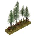 Tischdeko Mini Tannenbäume künstlich Tannenwald Sockel 30cm