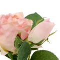 Floristik24 Tischdeko Rose im Topf Hellrosa 14cm