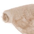 Floristik24 Kunstfell-Tischläufer Beige, 24 x 140 cm, für Tischdekoration