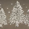 Übertopf oval aus Zink mit Tannenbaum-Motiv, 25cm | Floristik24.ch