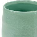 Floristik24 Keramikvase gewellt, Vasendeko, Gefäß aus Keramik H20cm