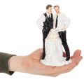Tortenfigur Männerpaar aus Polyresin, 16,5cm, Hochzeitsmotiv | Floristik24.ch