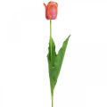 Floristik24 Tulpe Kunstblume Rot, Orange Künstliche Frühlingsblume H67cm