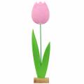 Floristik24 Filzblume Tulpe Rosa Schaufensterdekoration H88cm