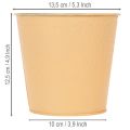 Blumenübertopf Metall Ø13,5cm H12,5cm Pastell Orange Innenbereich | Floristik24.ch