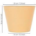 Metall Blumenübertopf Ø20cm H16cm Pastell Orange für Innen- und Aussenbereich | Floristik24.ch