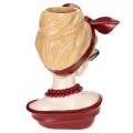 Kopfvase aus Polyresin