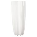 Geriffelte Blumenvase aus Keramik Weiss 38cm | Floristik24.ch