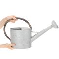 Metall Giesskanne Silbergrau L53cm H29cm für Gartendeko und Blumenarrangements | Floristik24.ch
