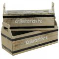 Floristik24 Kräuterkiste als Set aus Holz 41x21x17/36,5x19x13cm