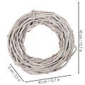 Weidenkranz aus geweissten Zweigen 40cm | Floristik24.ch