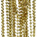 Floristik24 Weihnachtsgirlande Christbaumschmuck Kette Perlen Gold 9m