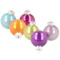 Floristik24 Christbaumkugel-Set Glas bunt glänzend 40mm 24 Stück für Innenbereich