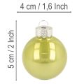 Christbaumkugel-Set Glas bunt glänzend 40mm 24 Stück für Innenbereich | Floristik24.ch