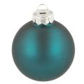 Christbaumkugeln Glas 6cm Opalblau Matt und Glänzend 24er Set | Floristik24.ch