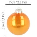 Weihnachtskugel-Set Glas 75 mm 14 Stück Bunt Innenbereich | Floristik24.ch