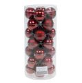 Weihnachtskugel Glas Ø4cm Bordeaux Mix 24 St | Floristik24.ch