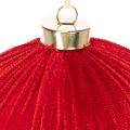 Weihnachtskugel Rot Samtoptik Ø 15cm 3er-Set | Floristik24.ch
